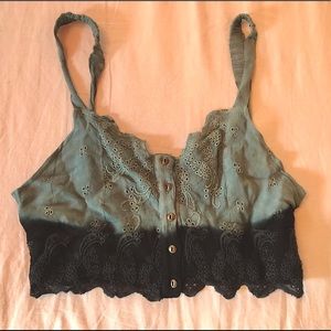 Embroidered Crop Top